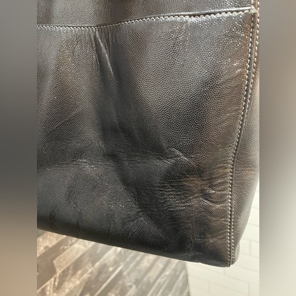 Chanel Black Caviar Leather Top Handle Executive Cerf Tote Bag - Picture 11 of 17
